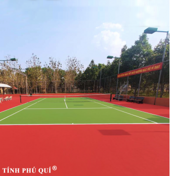 sơn sân tennis 4 lớp sơn topsport